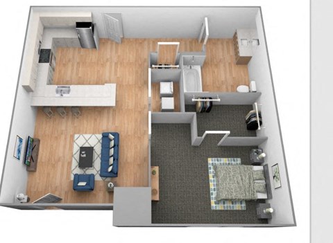 Two Island floor plan at Shakopee Flats, Minnesota, 55379